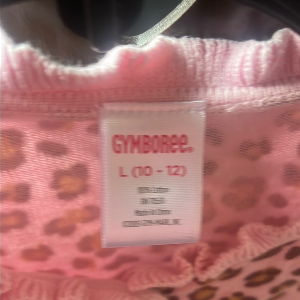 Girl’s Gymboree Matching Pink and Brown Leopard Print 2-Piece. - Picture 6 of 9